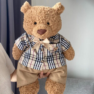 Bartholomew bear cute clothes outfits -  Plaid Set(medium)